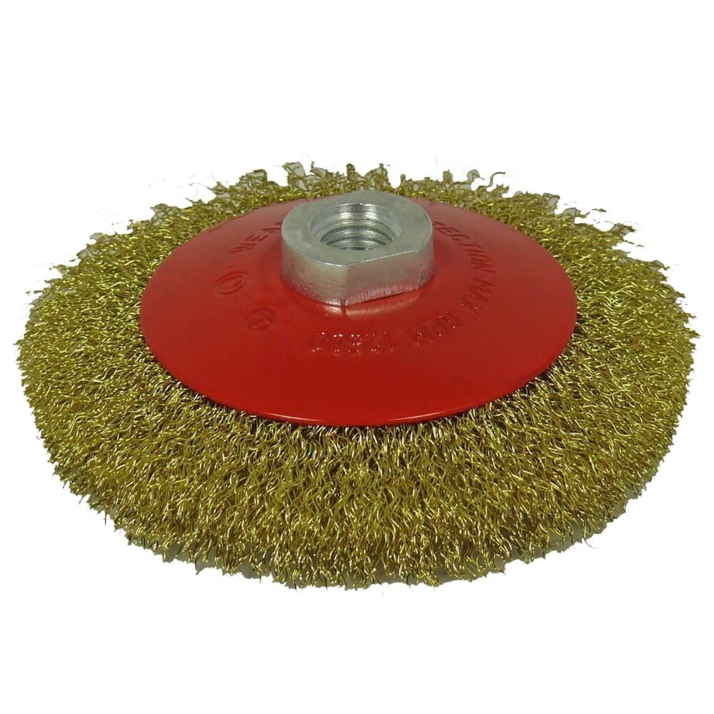 Partner PT03032 - Sarı Telli Daire Fırça 125xm14 - Yüksek Performans