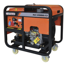 ATİMAX AD12000E3 TRİFAZE MARŞLI PORTATİF DİZEL JENERATÖR