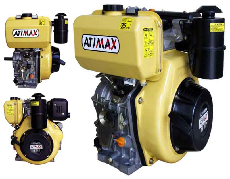 ATiMAX AD186FE 10Hp, 4 Zamanlı, Tek Silindirli, Dizel Motor.