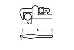 Virax 12520 Stillson Anahtar 3/4''