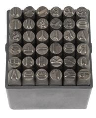 Partner PT03046 - Çelik Harf Seti 36 Parça 10 Mm