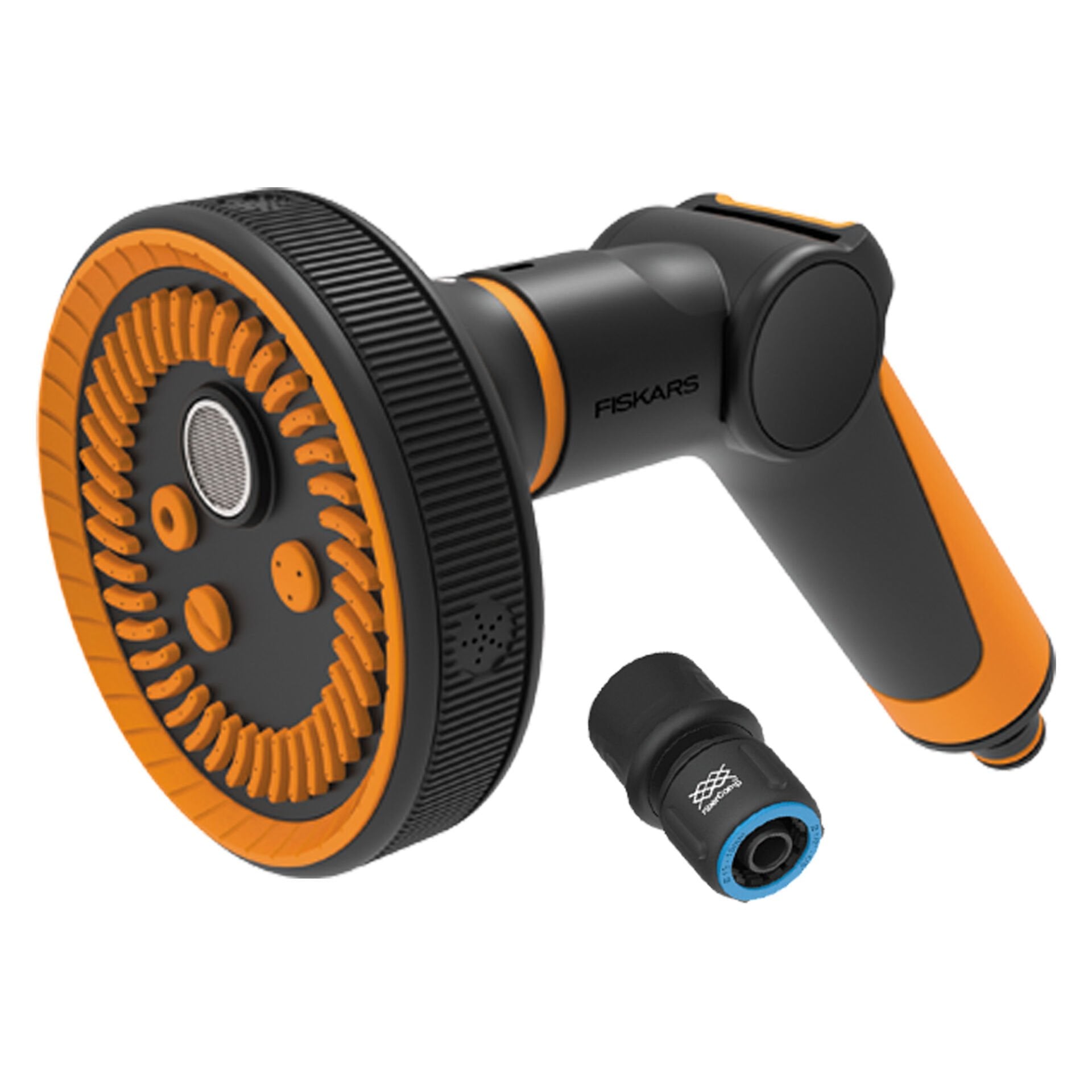 FİSKARS Sulama Tabancası ve 13mm Stoplu Hortum Bağlantısı