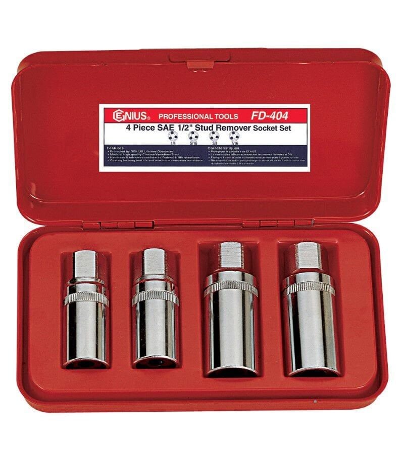 GENIUS FD-404M Saplama Sökme ve Takma Kiti (M6-M8-M10-M12 Ayarlı)