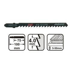 Knisaw KS51746 - 5'li Dekupaj Testere Bıçağı 18 Diş