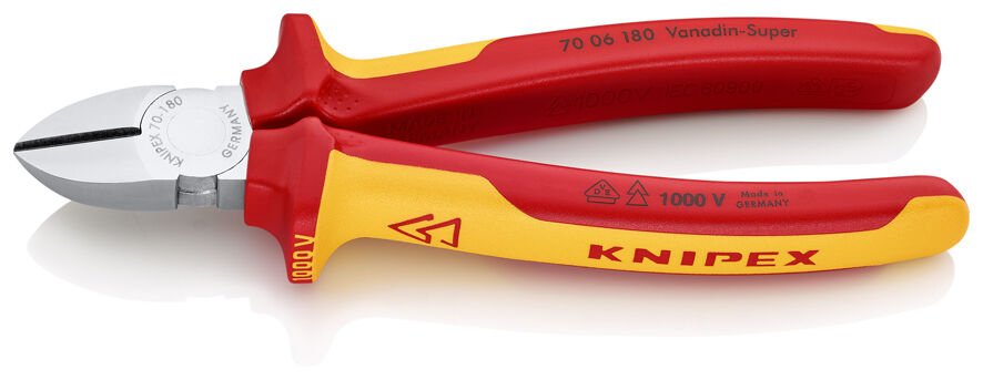 Knipex 7006180 - Vde Yan Keski̇ 180 Mm