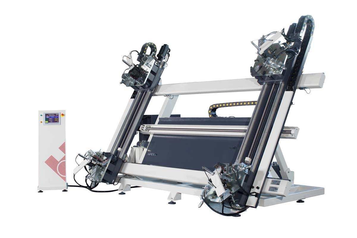 ÖZÇELİK APEX - IV Otomatik Hidrolik Dört Kafa Alüminyum Köşe Presi