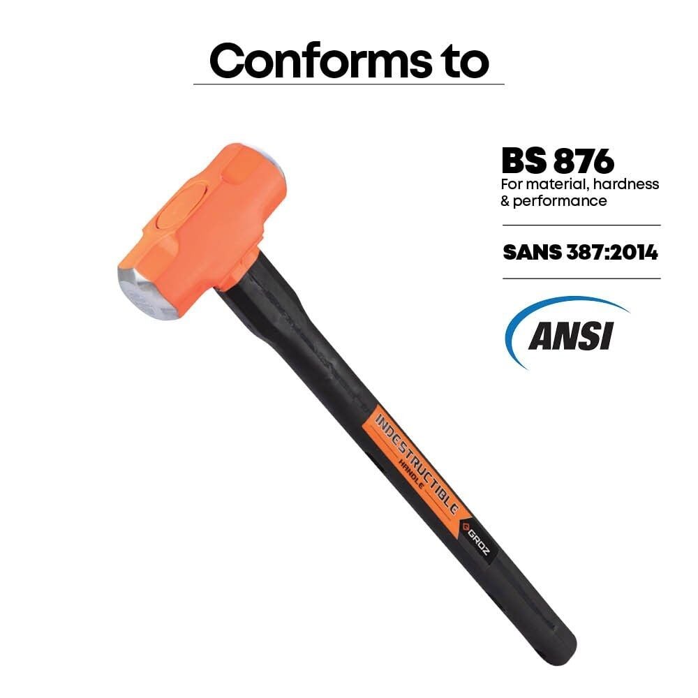 Groz - Kırılmaz Saplı Balyoz 6,5kg - Dayanıklı ve Güçlü