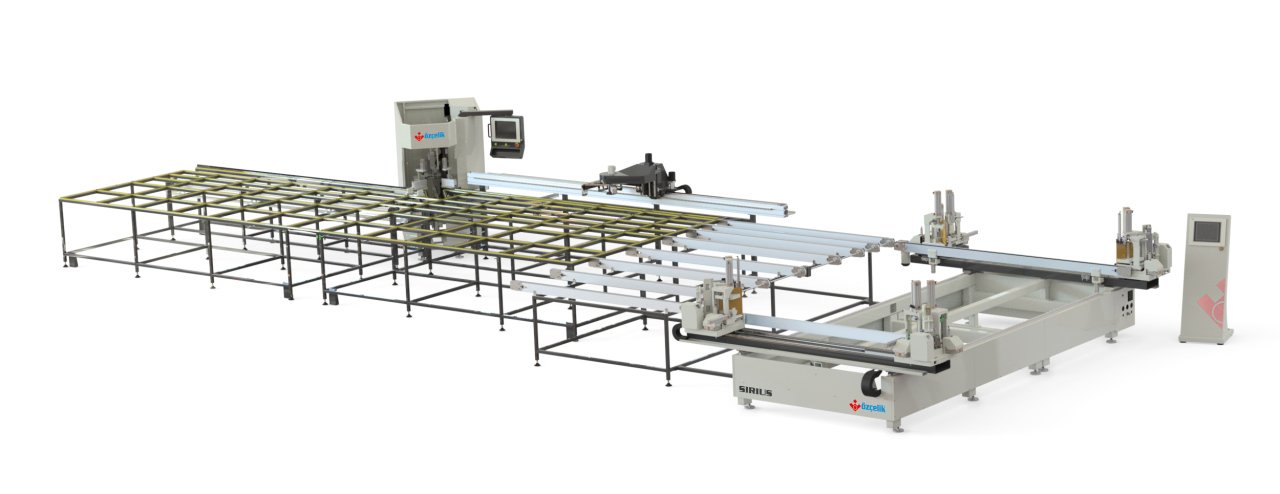 ÖZÇELİK SIRIUS Otomatik Dört Kafa PVC Kaynak ve Temizleme Hattı