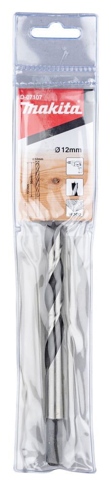 Makita D-07107 - Ahşap Matkap Ucu 12x155 Mm - Dayanıklı ve Keskin