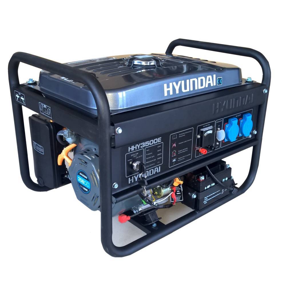 HYUNDAİ HHY3500E Benzinli Jeneratör Marşlı 3.8 kVA