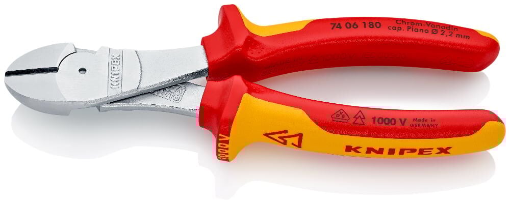 Knipex 74 06 180 Ağir Ti̇p Vde Yan Keski̇