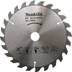Makita D-03333 - Ahşap Daire Testere 165x24 Diş - Yüksek Performans