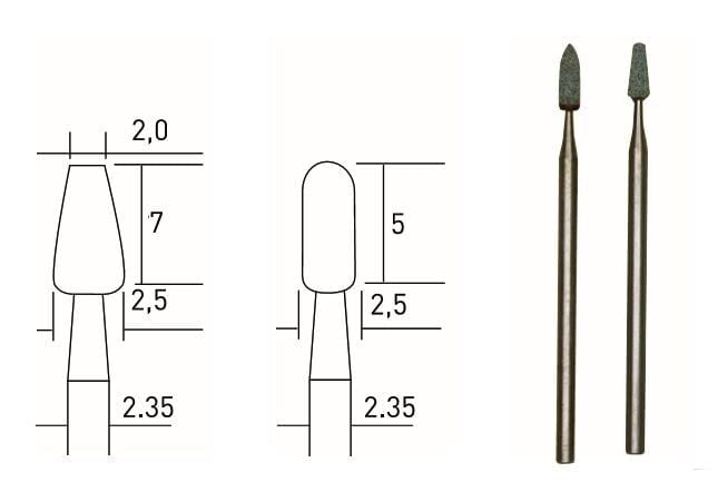 Proxxon 28270 - Taşlama Ucu 2'li - Yüksek Hassasiyet