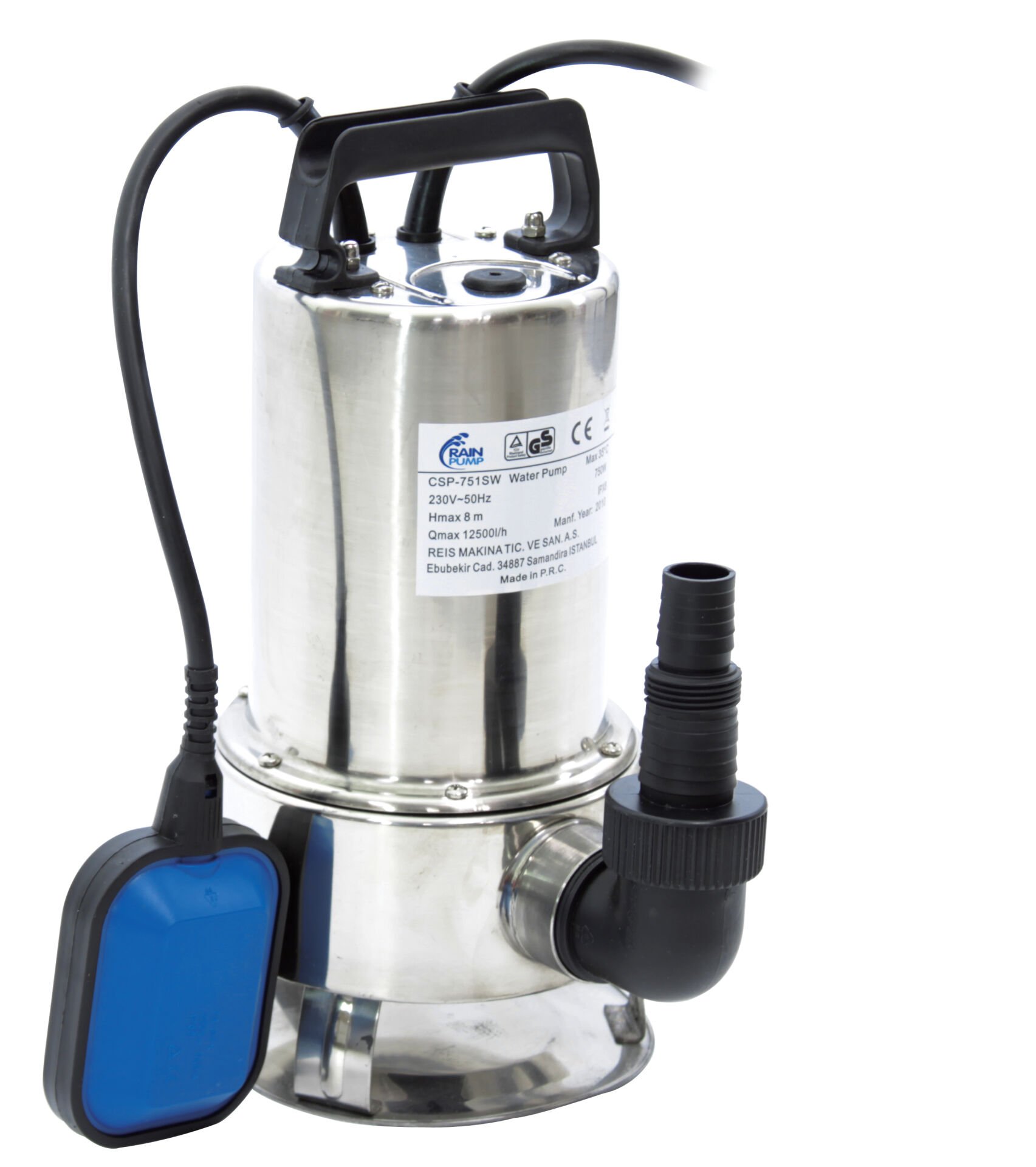 Rainpump CSP 751SW - Paslanmaz Gövdelı Atık Su Drenaj Pompası