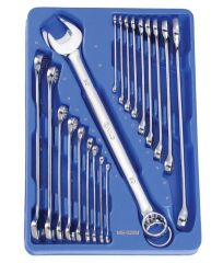 GENIUS MS-020M 20 Parça Kombine Anahtar Seti (M6-M32 Geniş Aralık)