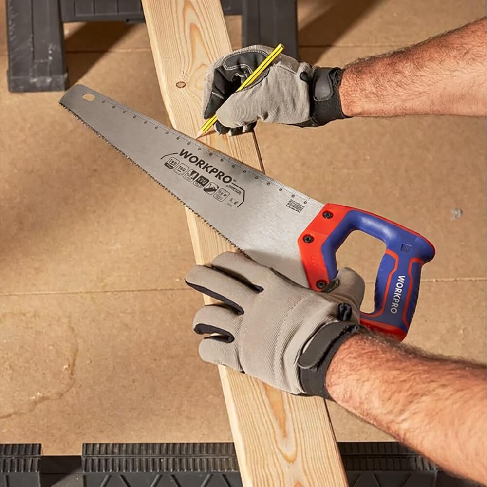 WORKPRO WP215007 500mm SK5 7 TPI Ağır Hizmet Tipi El Testeresi