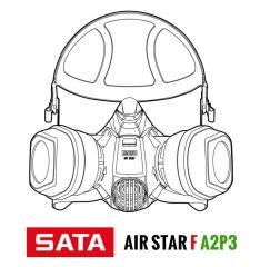 SATA Air Star F Yarım Yüz Maskesi A2P3