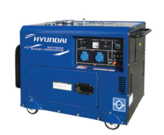 HYUNDAİ HDHY8000SE Dizel Marşlı Sessiz Tip Kabinli Dizel Jeneratör 7.5 kva