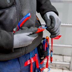 Knipex 00 6306TCR Tethered Tool+Color Klips Kirmizi