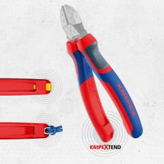 KNIPEX 006306TCR Tethered Tool+Color Klips Kirmizi