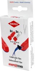 Knipex 00 6306TCR Tethered Tool+Color Klips Kirmizi