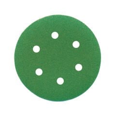 ALÜMİNYUM OKSİT CIRTLI 6 DELİKLİ FİLM DİSK ZIMPARA 150 mm 100 KUM
