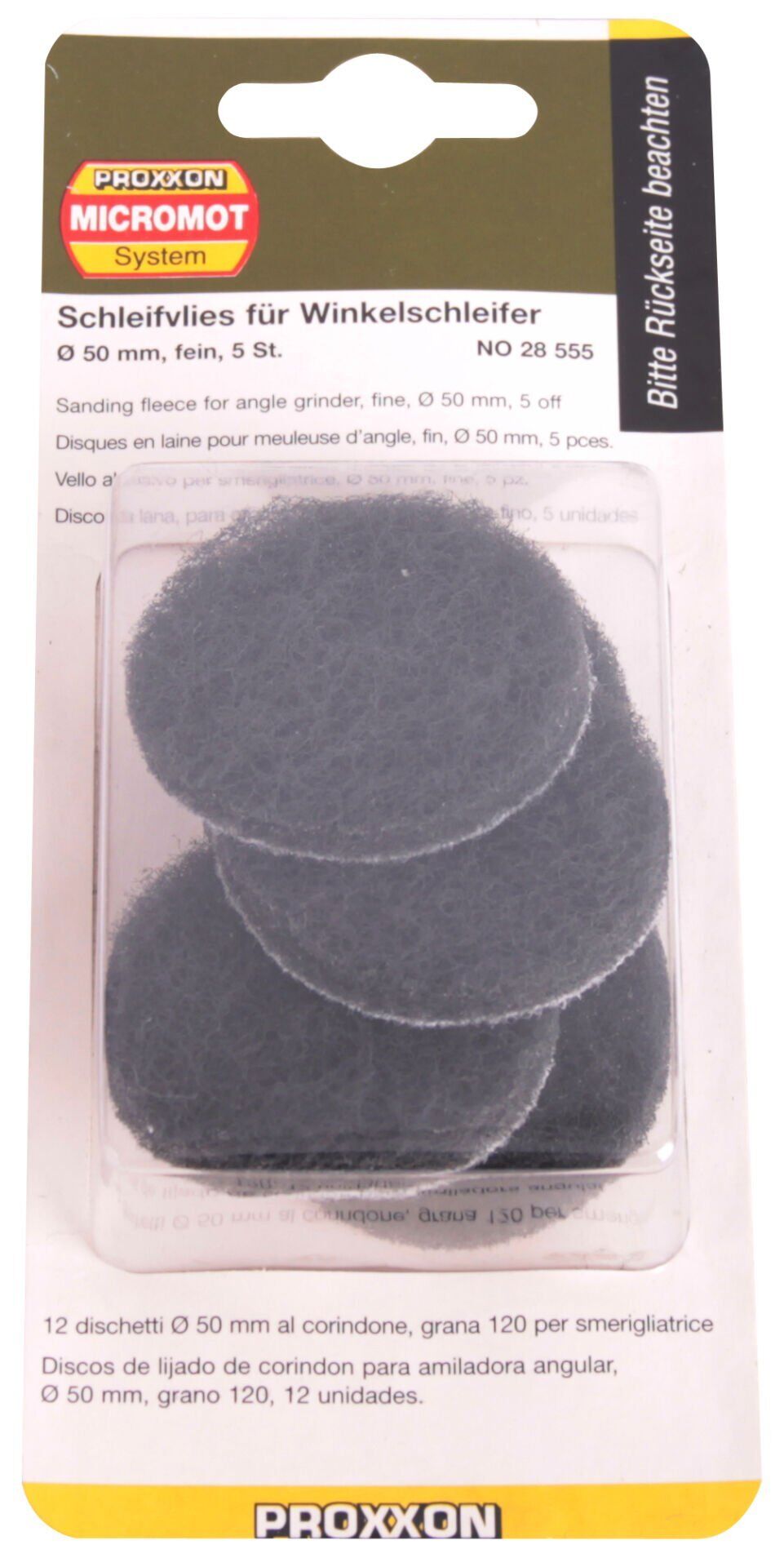 Proxxon 28555 - Zımpara Keçesi İnce 5'li Set