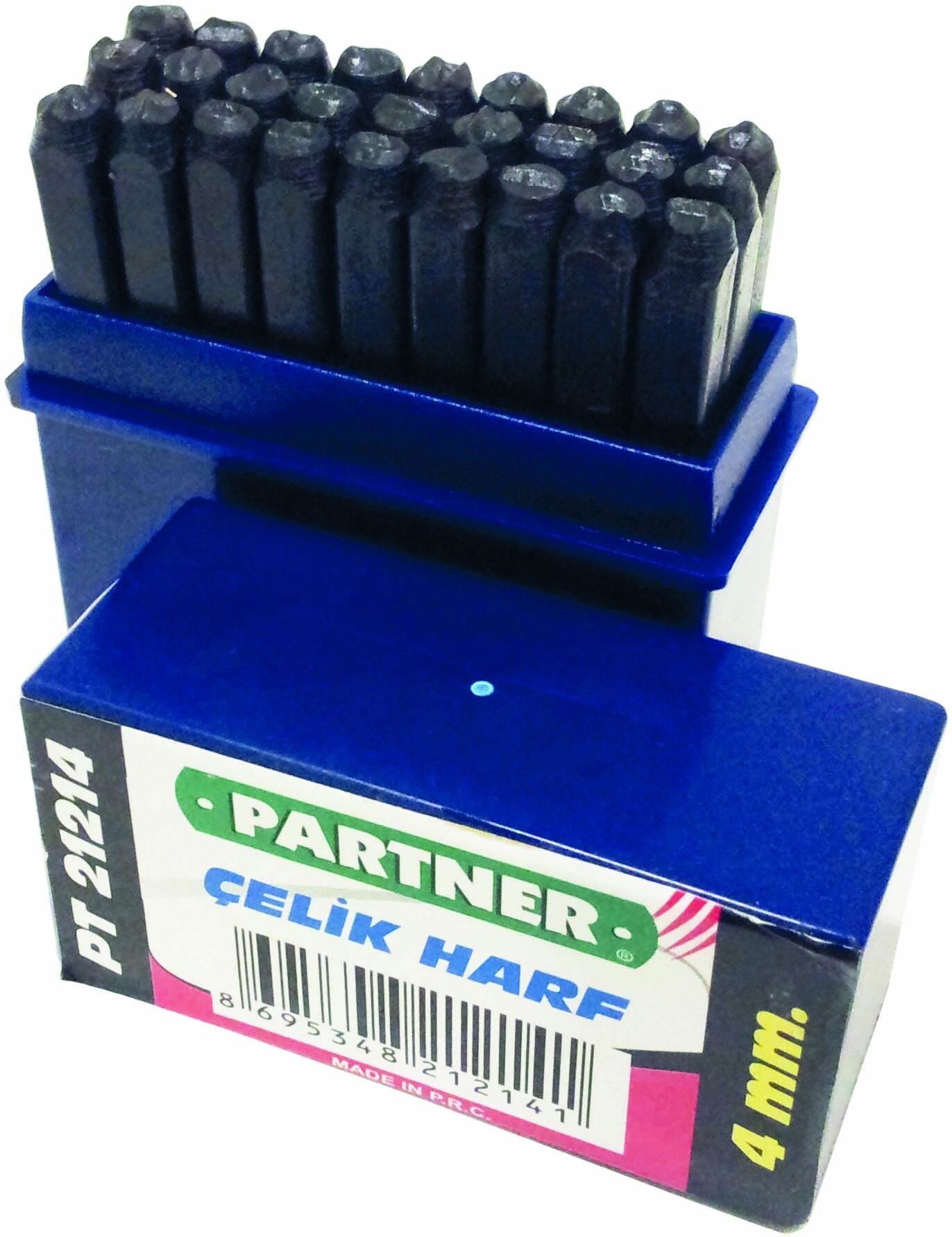 Partner PT21215 - Çelik Harf Seti - 27 Parça 5 Mm