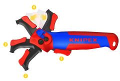 Knipex 16 50145SB Kablo Siyirma Biçaği