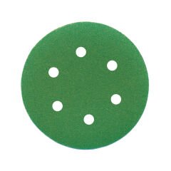 ALÜMİNYUM OKSİT CIRTLI 6 DELİKLİ FİLM DİSK ZIMPARA 150 mm 800 KUM