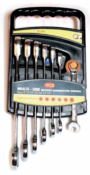 Triple Cırcır Anahtar Takımı Hl9323 7'li Takım