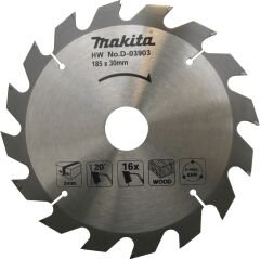 Makita D-03903 - Ahşap Daire Testere 185x16 Diş - Yüksek Performans