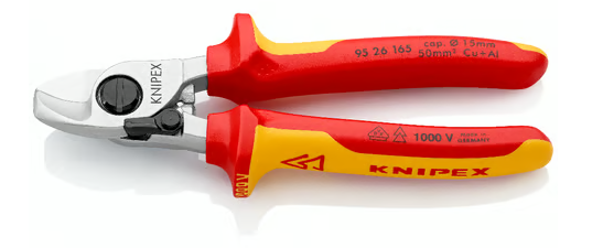 Knipex 95 26 165 - Kablo Makası - Hassas Kesim İçin İdeal