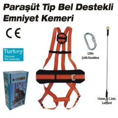 Safeset SFP-1 - Paraşüt Tip Bel Destekli Emniyet Kemeri Seti