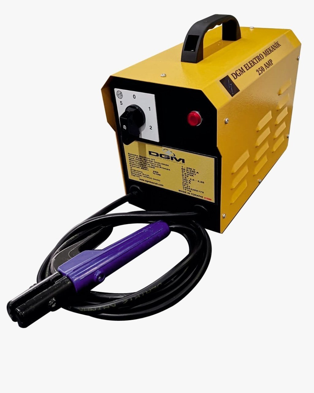 Dgm 250 Amper 5 kademeli manuel kaynak makinası