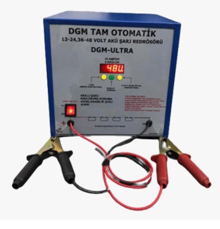 Dgm tam otomatik 12-24, 36-48 volt 25 amper dört akülük şarj cihazı