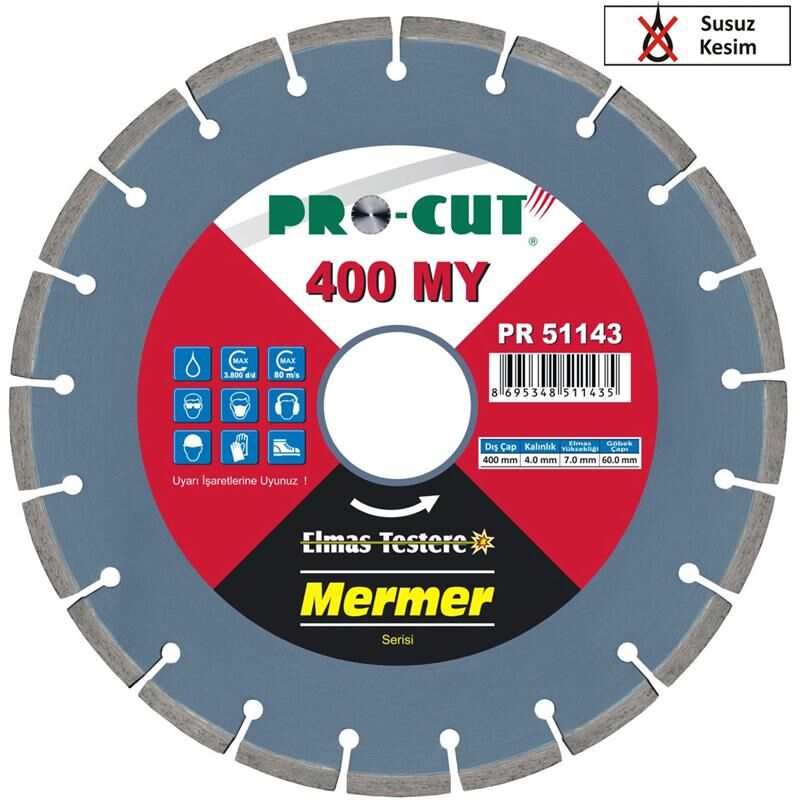 Procut PR51133 - Mermer Testere 300 M - Yüksek Performanslı Kesim Aracı
