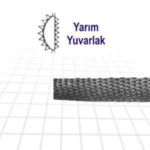 Three Files EGYYI6 - Yarım Yuvarlak Eğe - İnce 6''