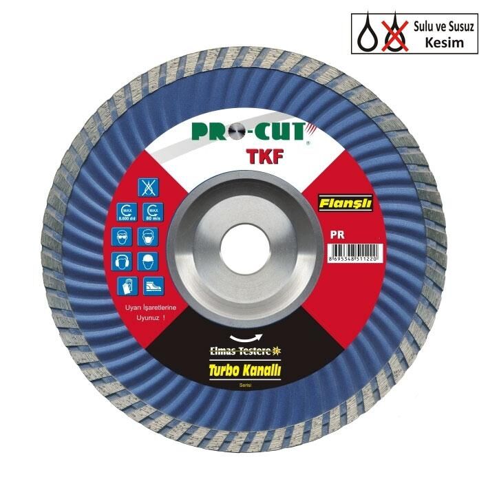 Procut PR51122 - Turbo Kanallı Testere Flanşlı 180 Tke