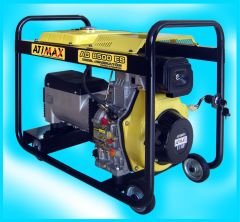 ATIMAX AD8500ES 8 kVA, MONOFAZ, MARŞLI, İTALYAN ALTERNATÖRLÜ DİZEL PORTATİF JENERATÖR