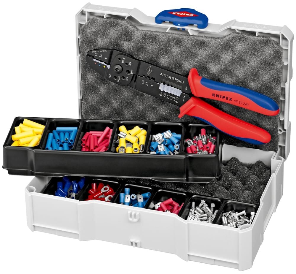 Knipex 97 90 25 Kablo Bağlantı Elemanları Sıkıştırma Seti 13 Parça