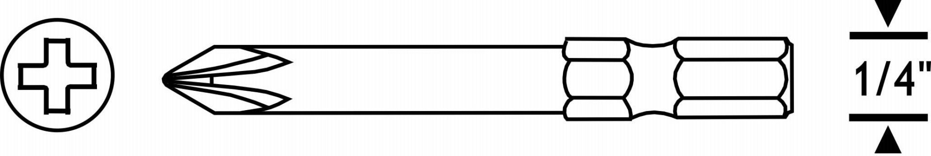Proscr SCR03055 - Yıldız Bits Uç Ph2 25mm - Kaliteli ve Dayanıklı