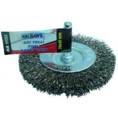 Hawk HA11131 - Gri Tellı Pimli Daire Fırça 60x8 Mm - Yüksek Kalite