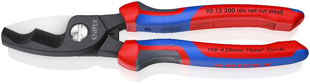 Knipex 9512200 - Çi̇ft Biçakli Kablo Makasi 200 Mm