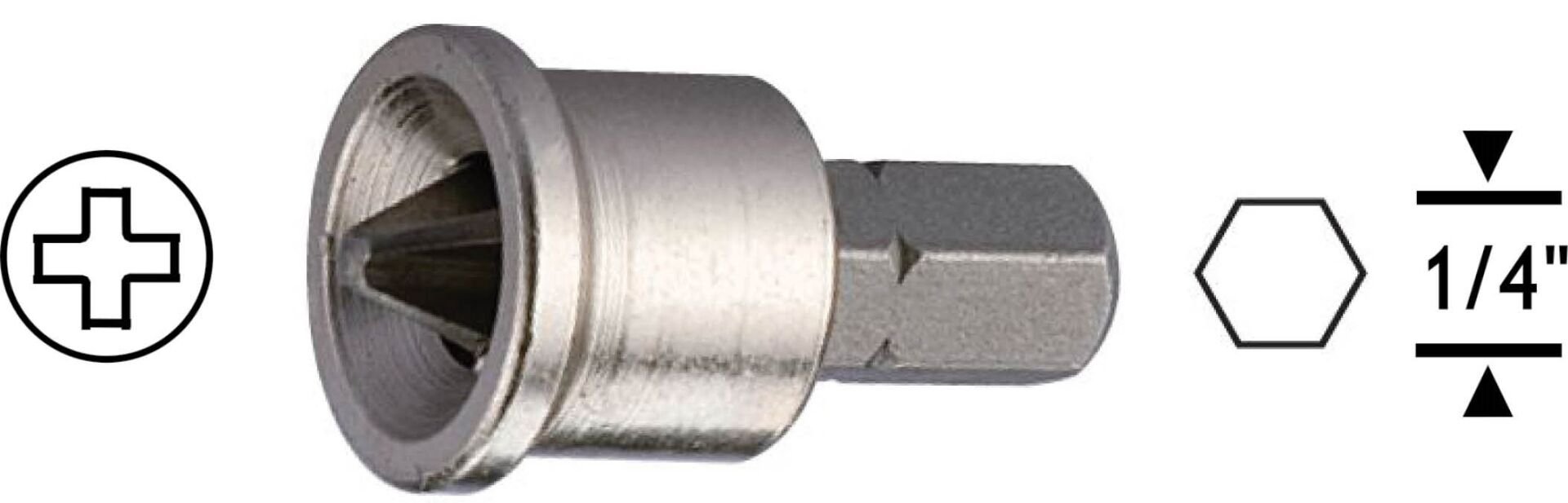 Proscr SCR16302 - Şapkalı Yıldız Bits Uç Ph2 25mm - Yüksek Performans