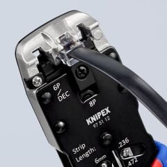 Knipex 97 51 12 - Telefon ve Jak Bağlantı Pensesi 200 Mm