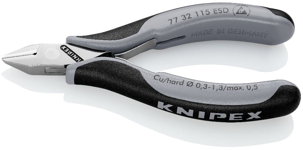 KNIPEX ELEKTRONİKÇİ YAN KESKİ ESD- KUTU MAFSALLI