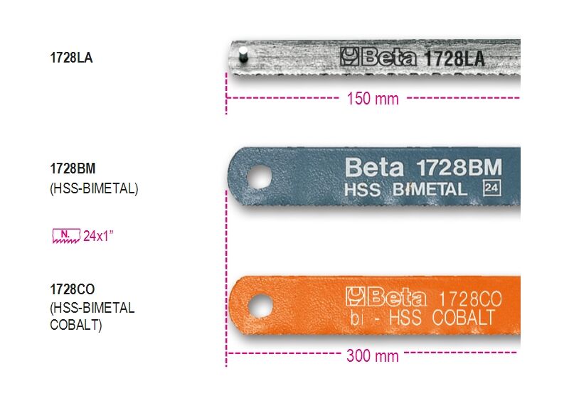 Beta - Testere Laması Hss-bimetal 1728 Bm