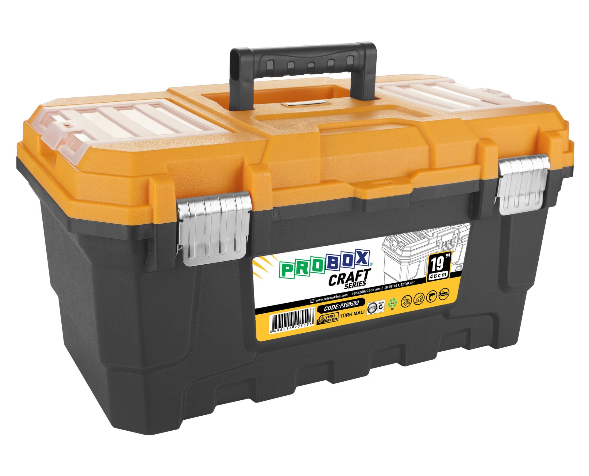 Probox PX90559 - Metal Kilitli Takım Çantası 19'' - Dayanıklı ve Fonksiyonel