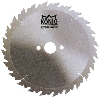 KÖNİG BG-250-01 / 250 3,2 30 / 24 Diş / Elmas Uçlu Atlamalı BG Dişli Ahşap Daire Testeresi